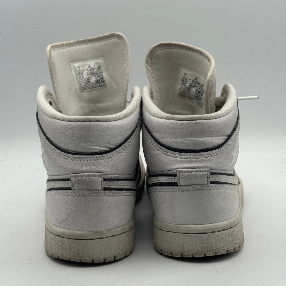 Air Jordan 1 Mid Shoes Mens Size‎ 7 Retro CK6587-100 2019 Nike Basketball